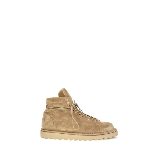 Marsell Beige Suede Leather Lace-Up Boots