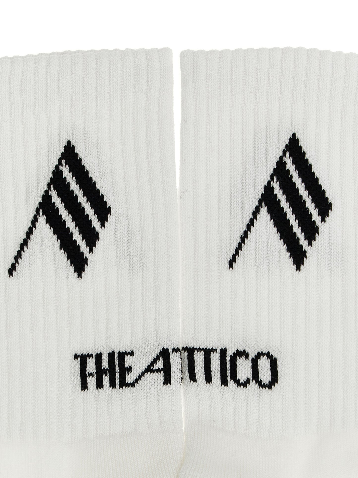 The Attico Bicolor Cotton Socks