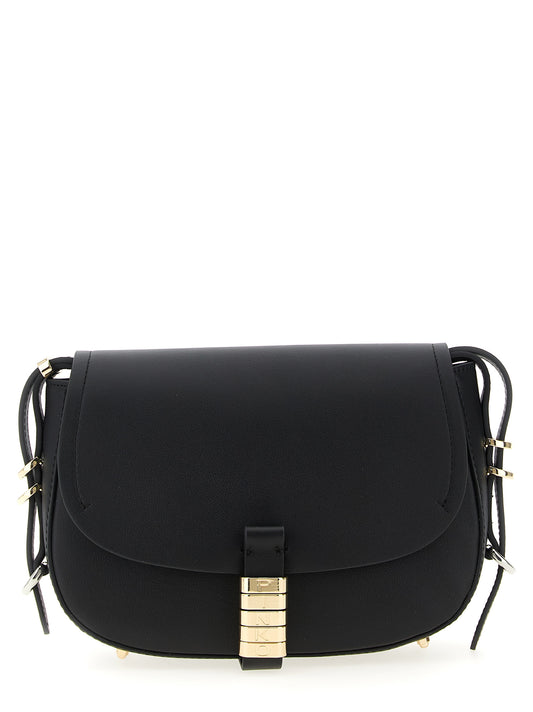 PINKO Black Calfskin Crossbody Bag
