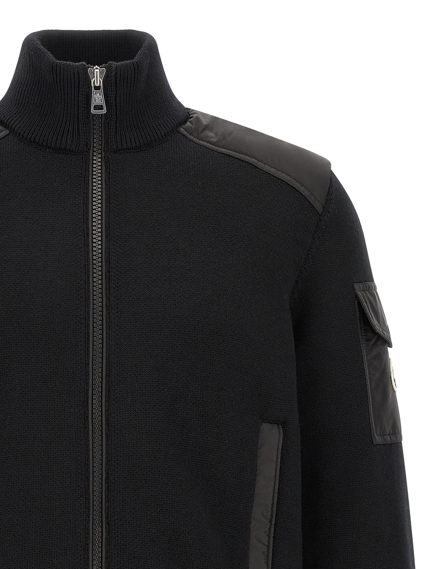 Moncler Black Polyamide Cardigan