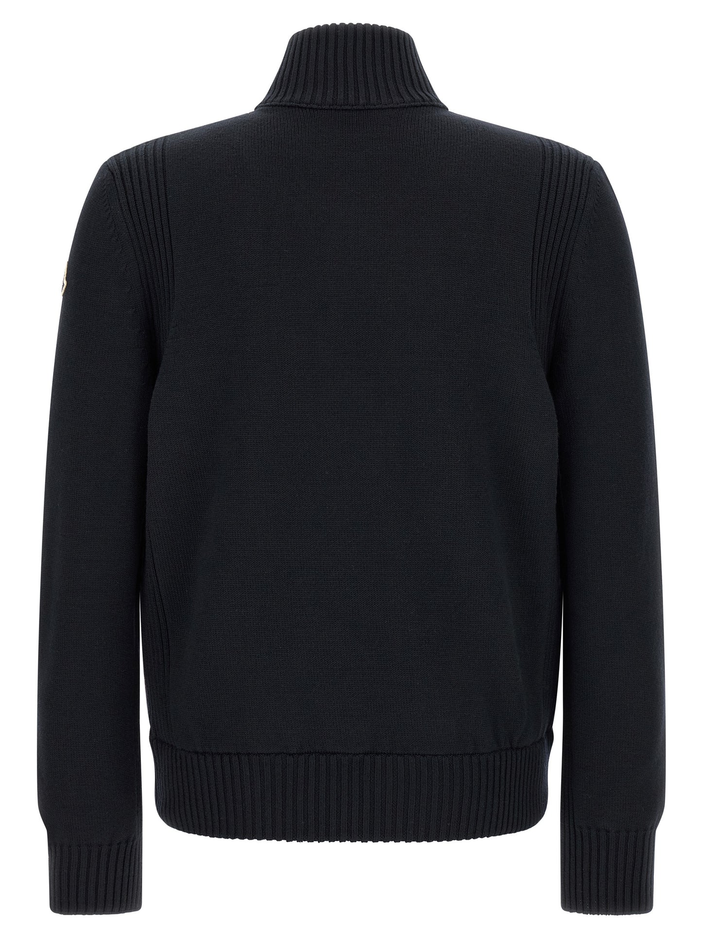 Moncler Blue Polyester Cardigan
