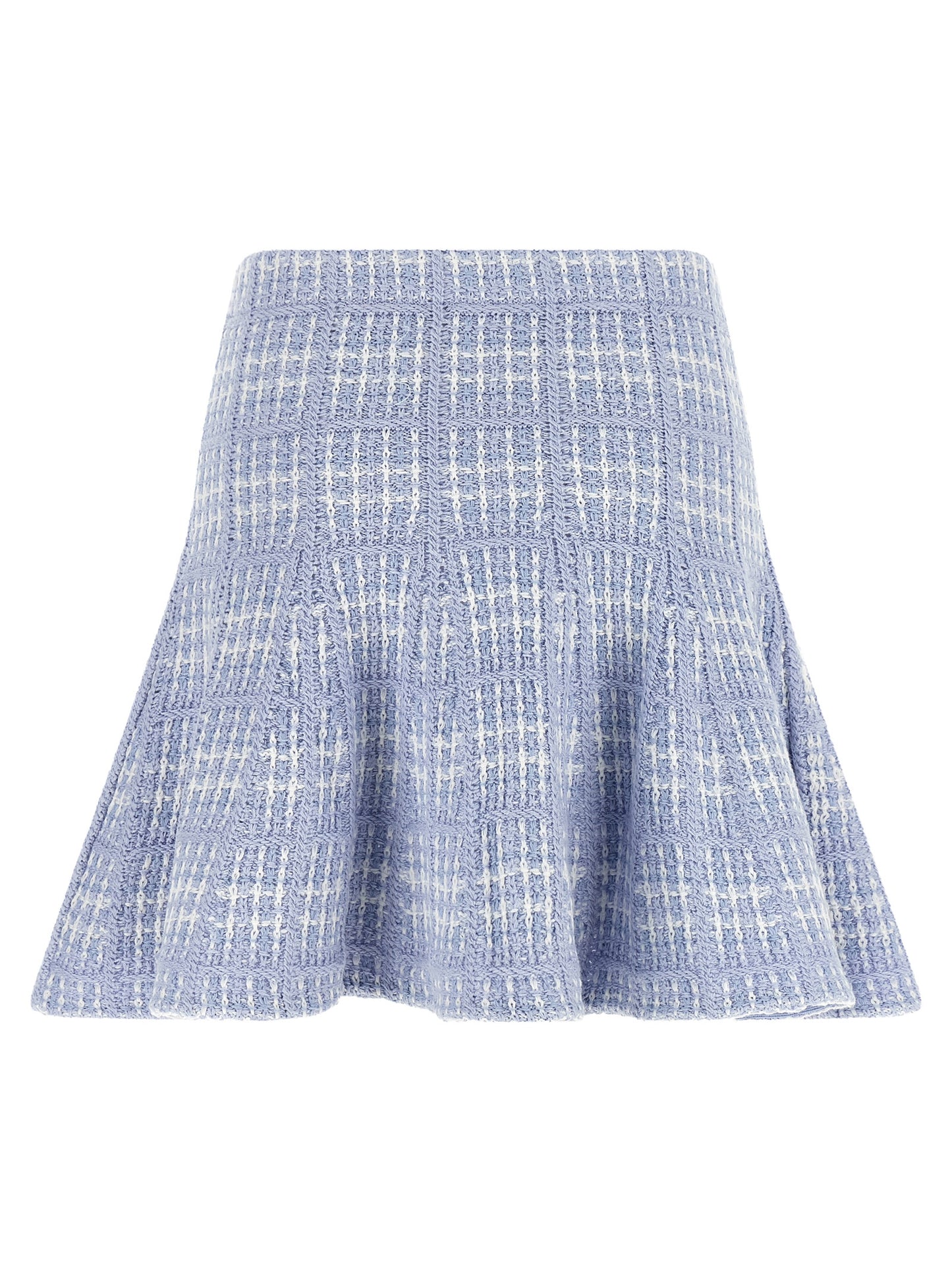 Self-Portrait Blue Cotton Long Skirt