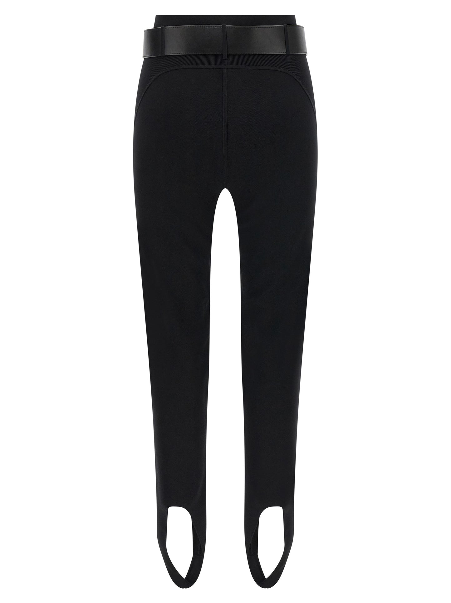 Self-Portrait Black Viscose Leggings
