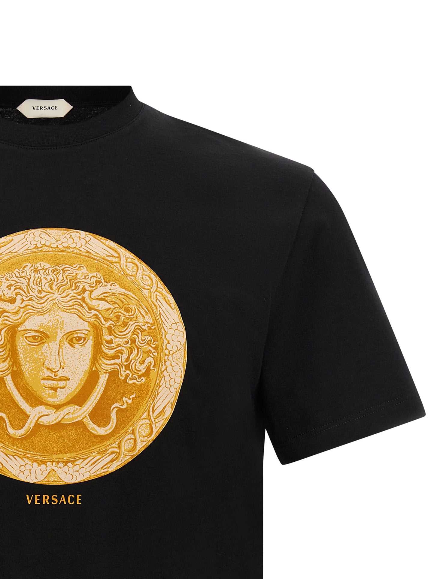Versace Black Cotton T-Shirt