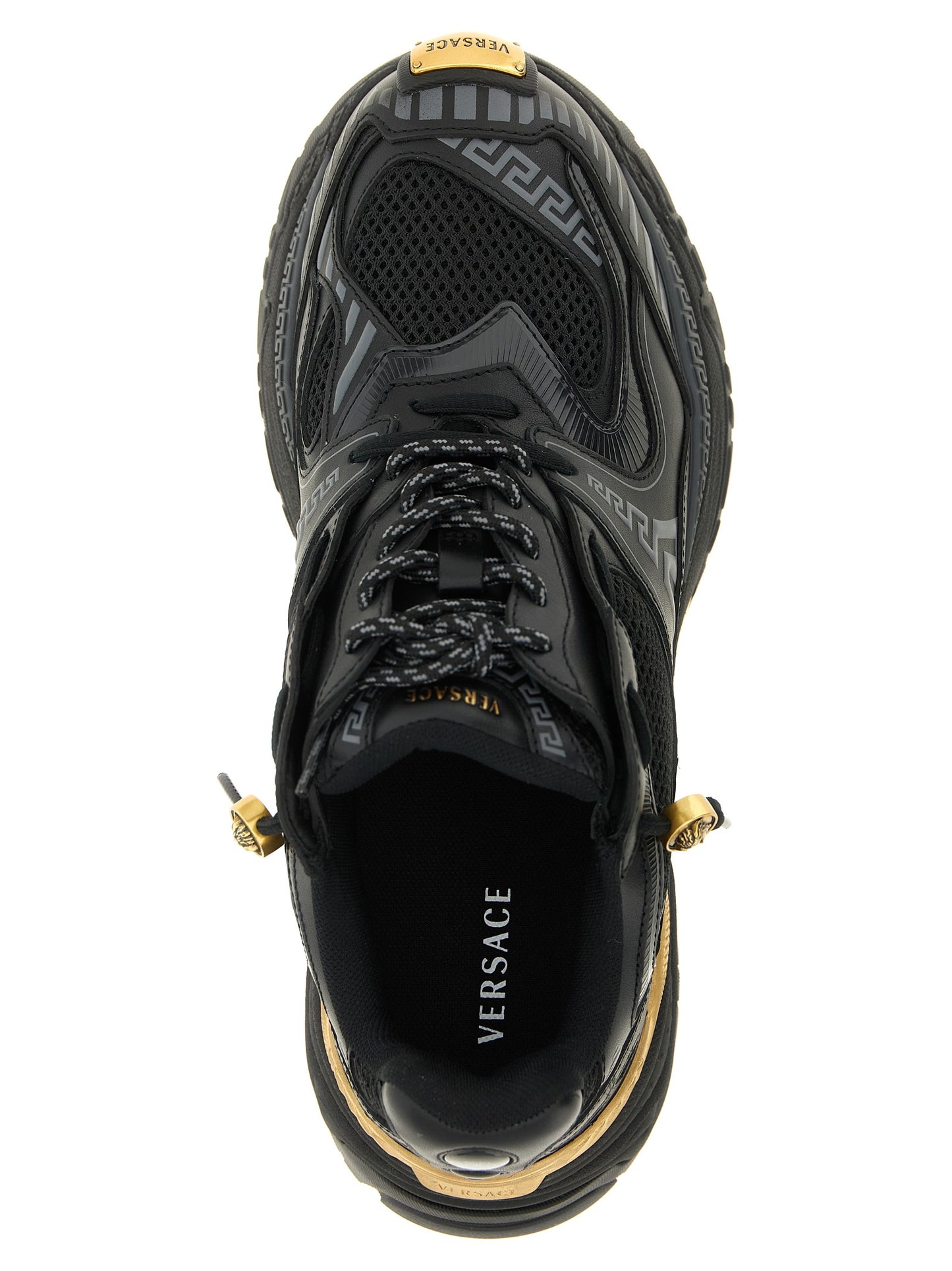 Versace Multicolor Calfskin Athletic Sneakers