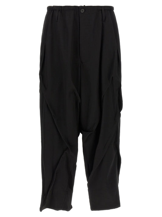 Yohji Yamamoto Black Wool Casual Pants