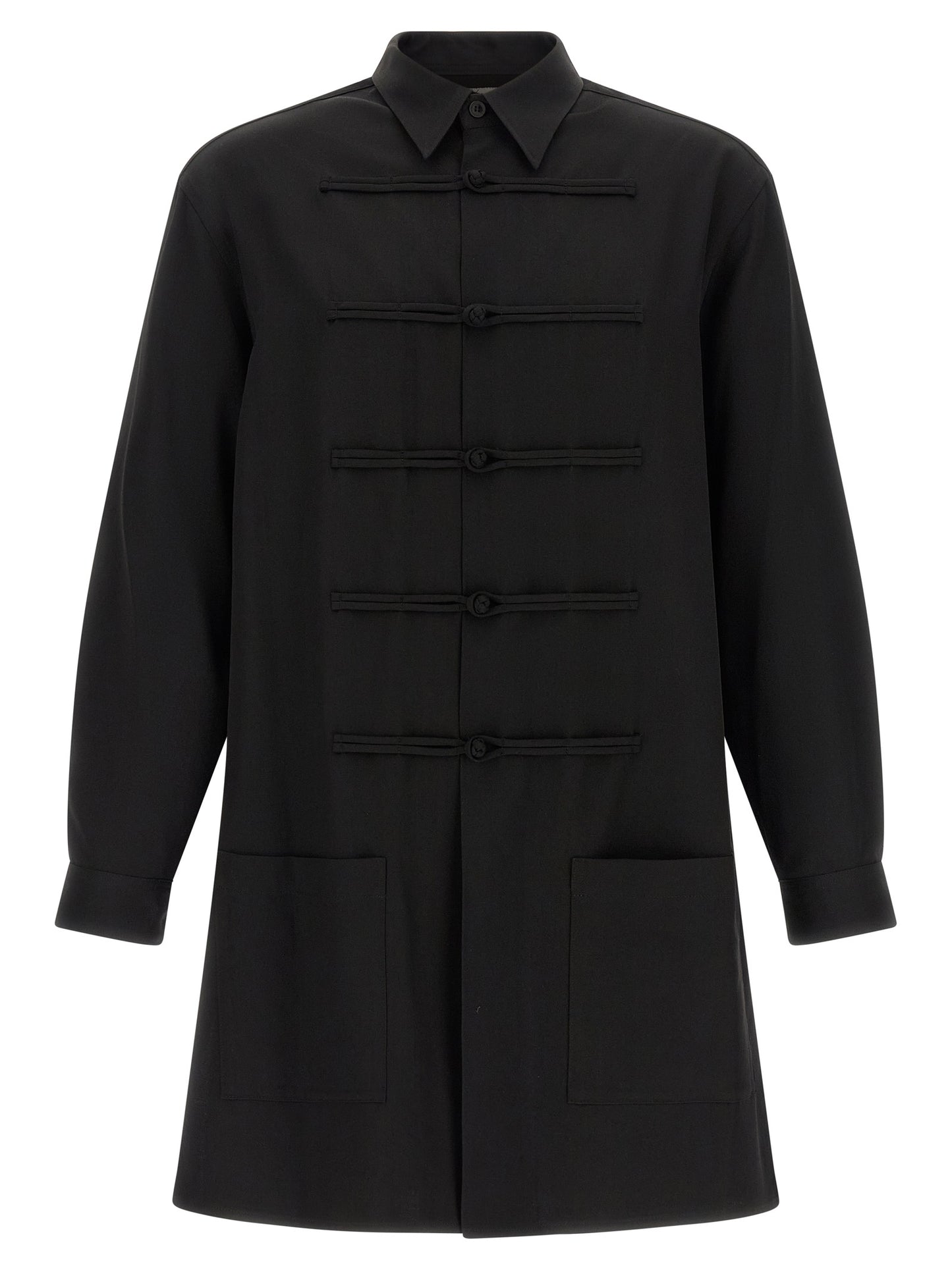 Yohji Yamamoto Black Wool Blouse