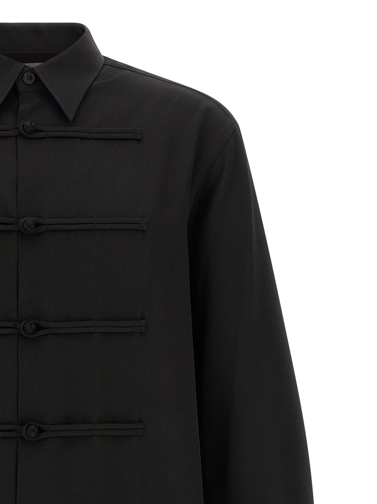 Yohji Yamamoto Black Wool Blouse