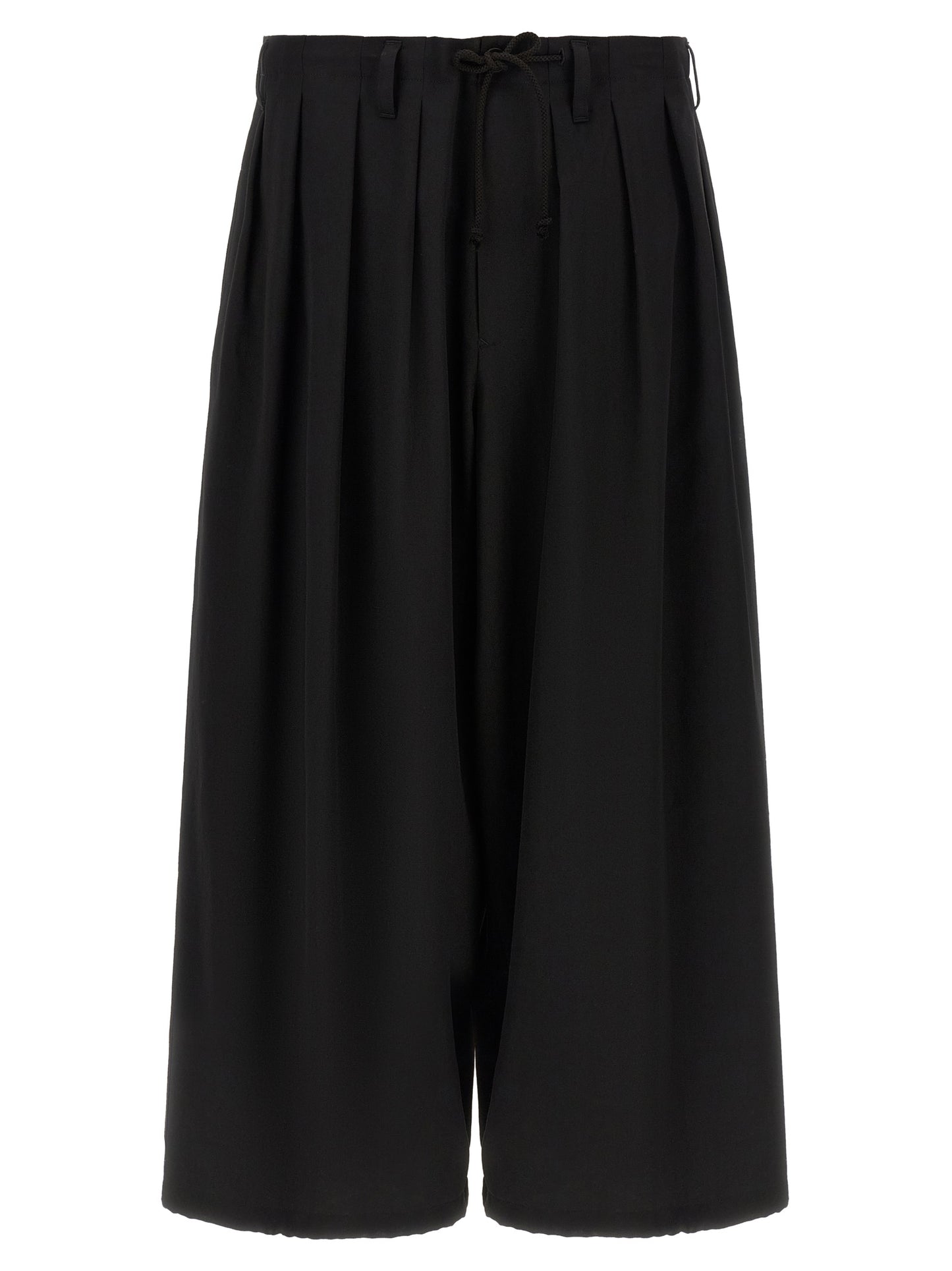 Yohji Yamamoto Black Wool Casual Pants