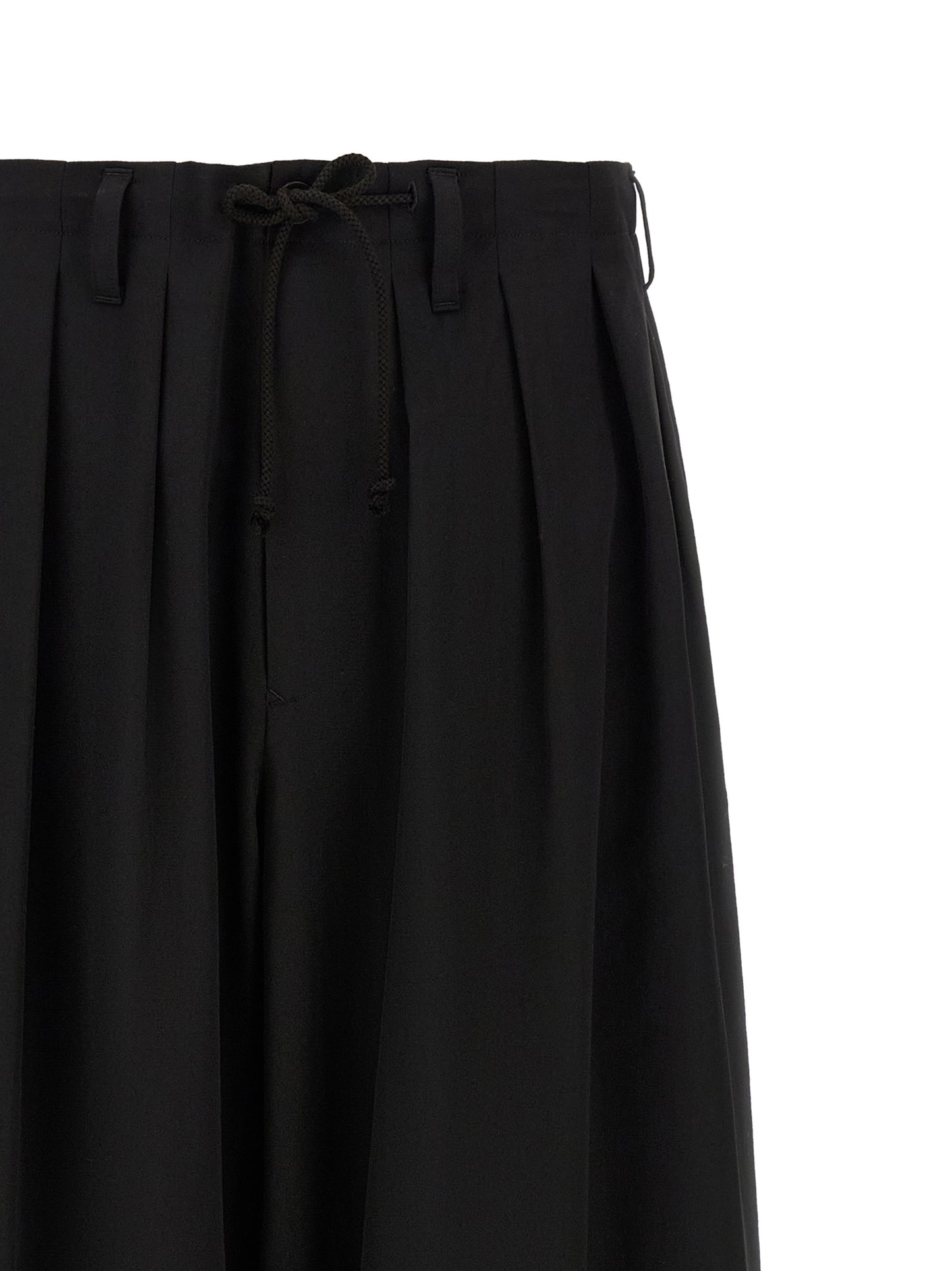 Yohji Yamamoto Black Wool Casual Pants