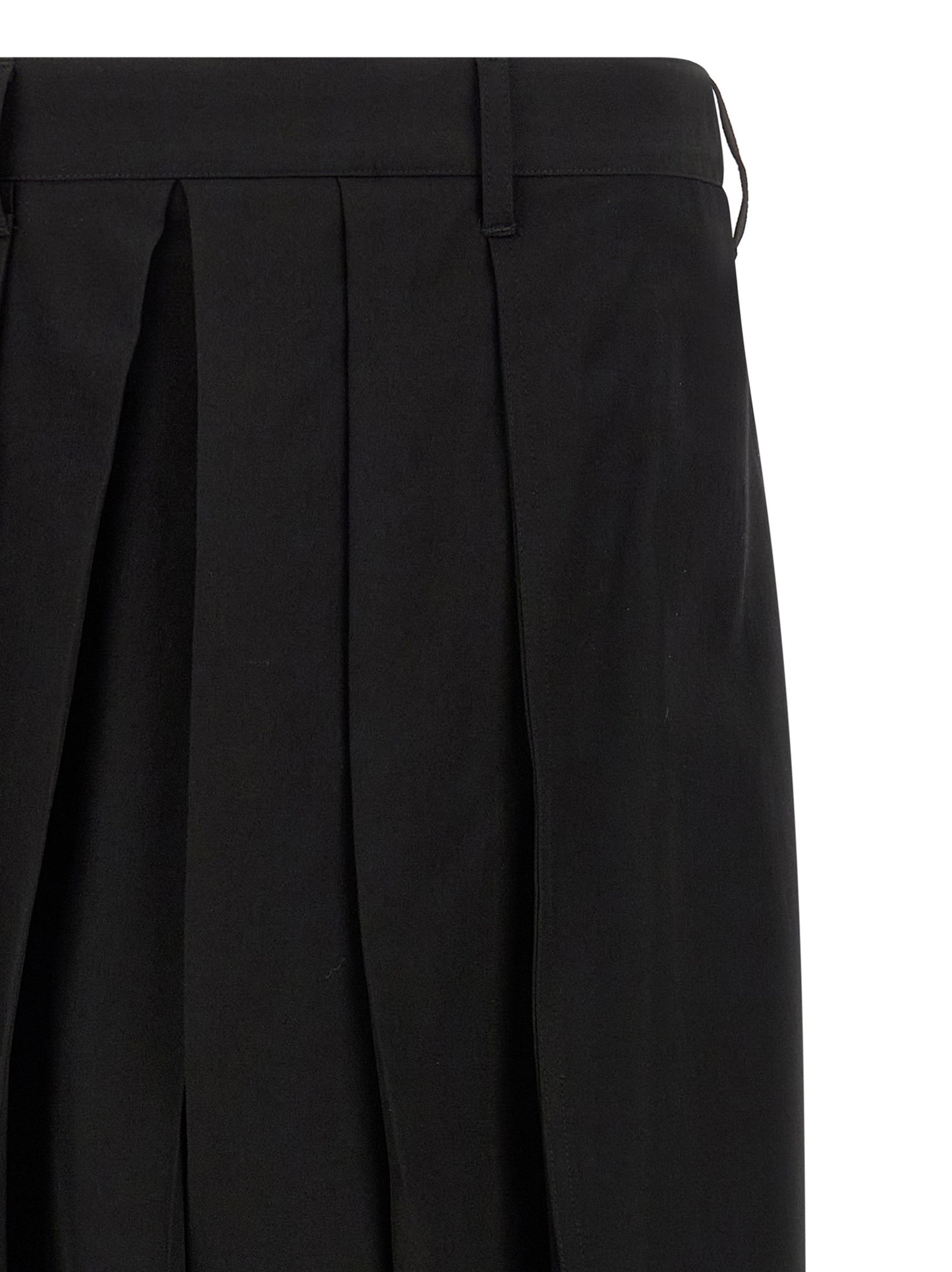 Yohji Yamamoto Black Wool Casual Pants