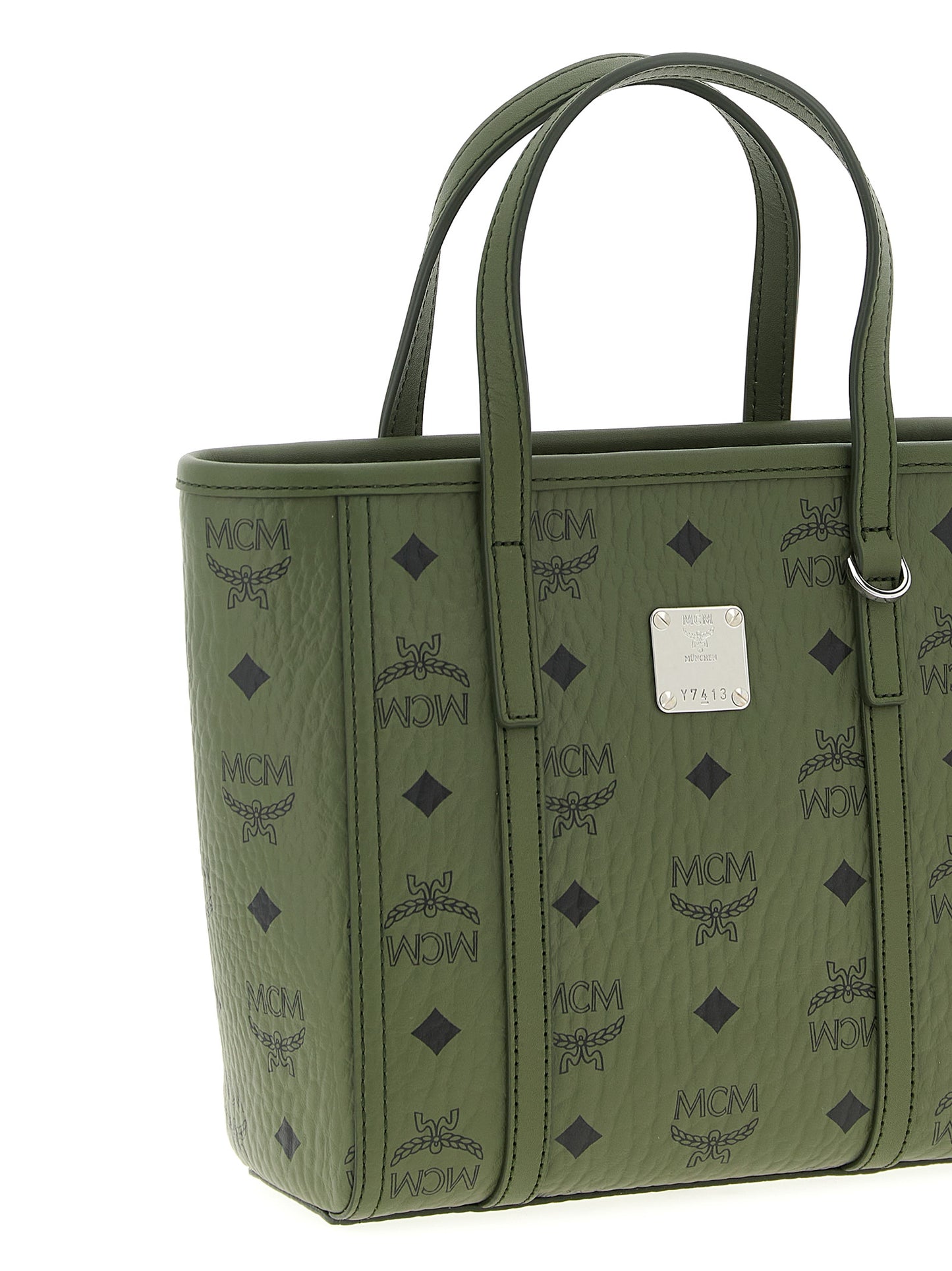 MCM Bicolor Polyethylene Tote Bag