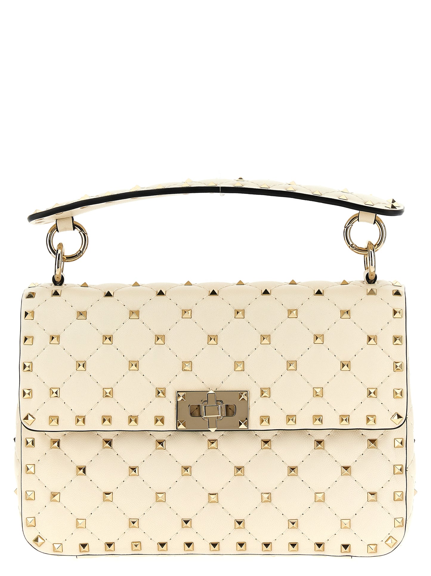 Valentino Garavani White Lamb Leather Shoulder Bag