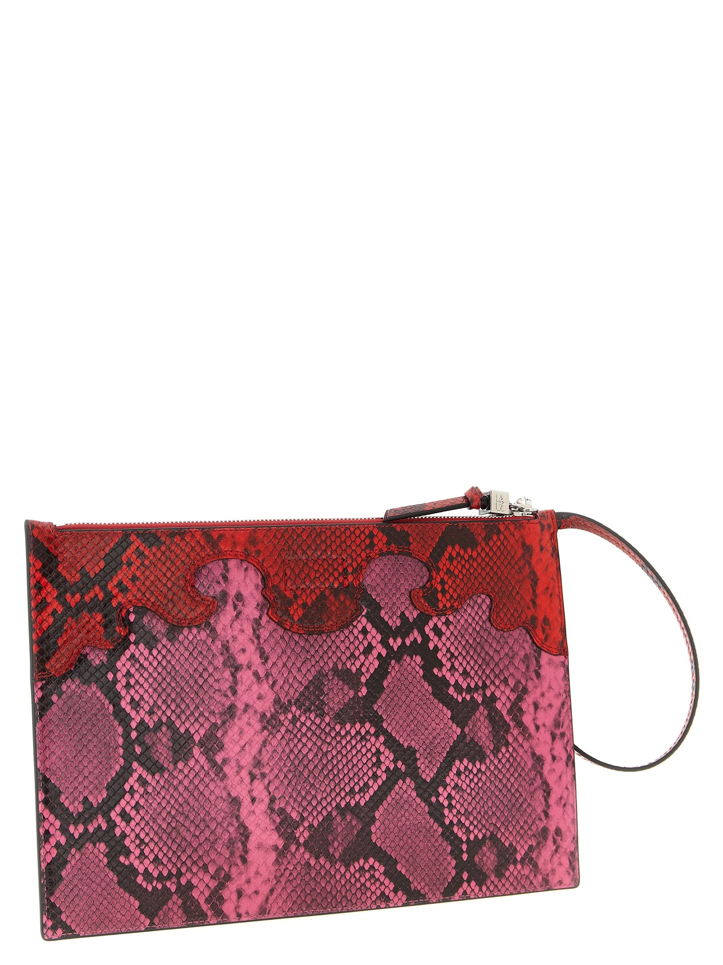 Ganni Fuchsia Polyester Clutch Bag