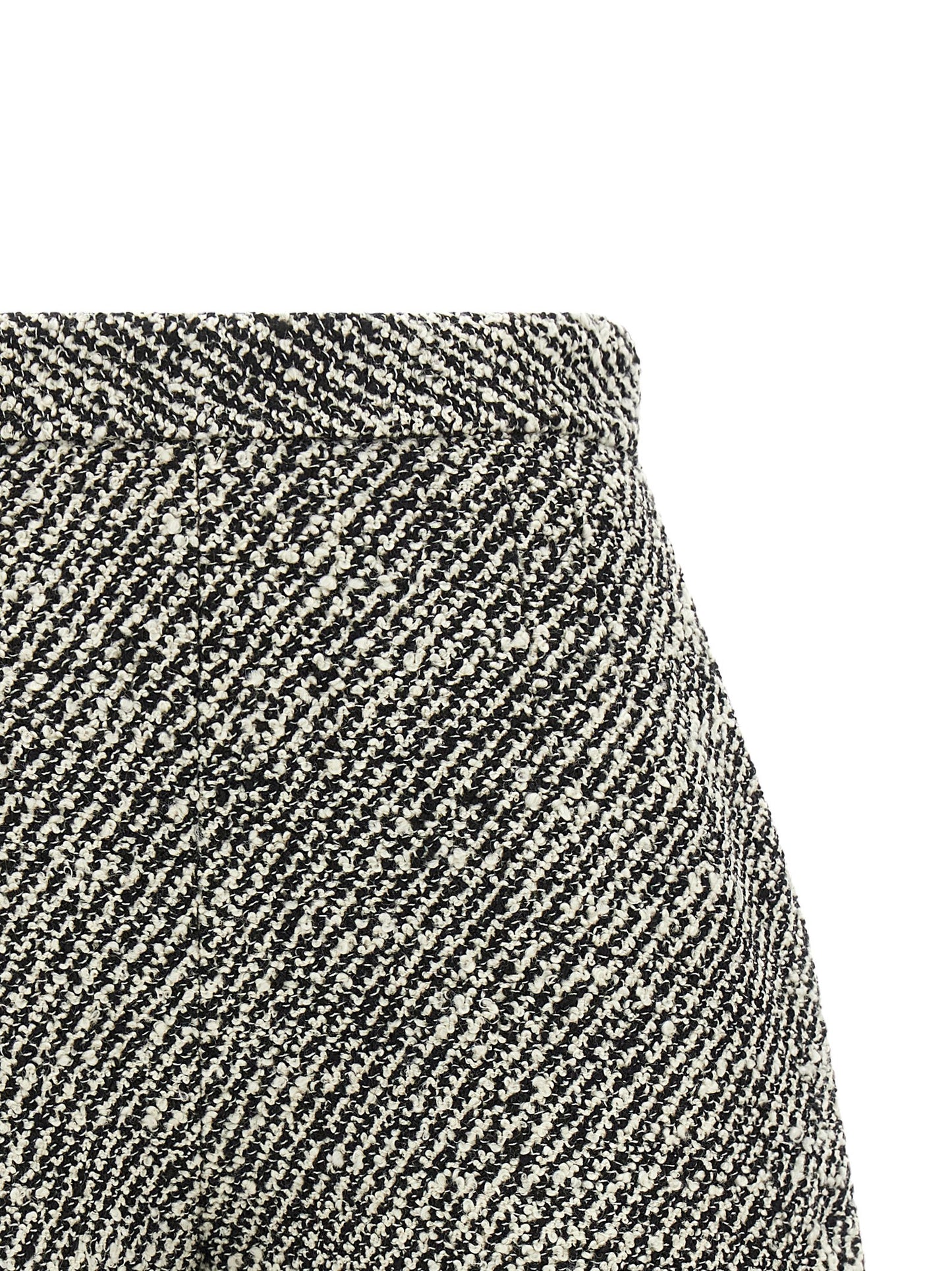 Versace Bicolor Virgin Wool Bermuda Shorts