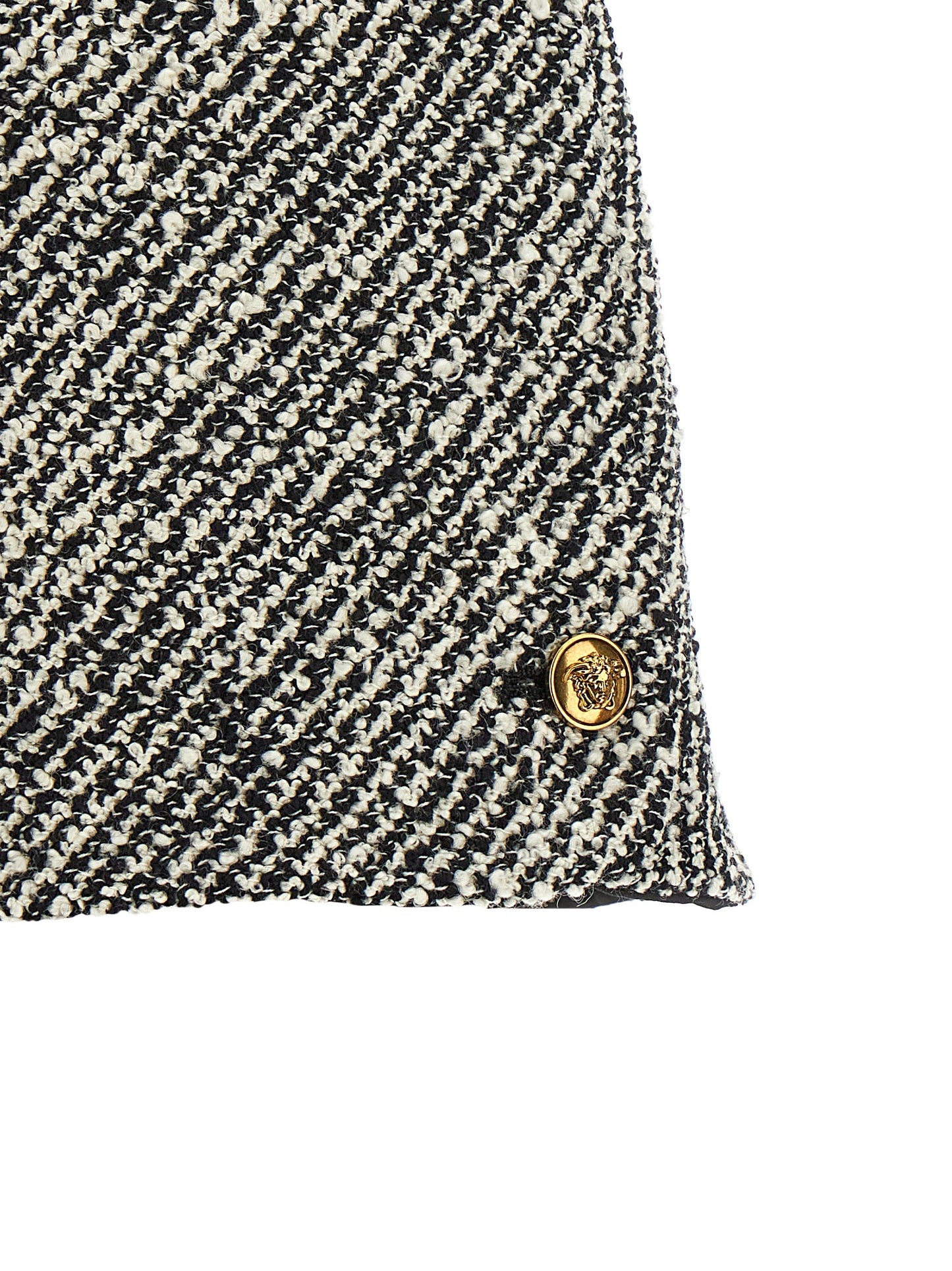 Versace Bicolor Virgin Wool Bermuda Shorts