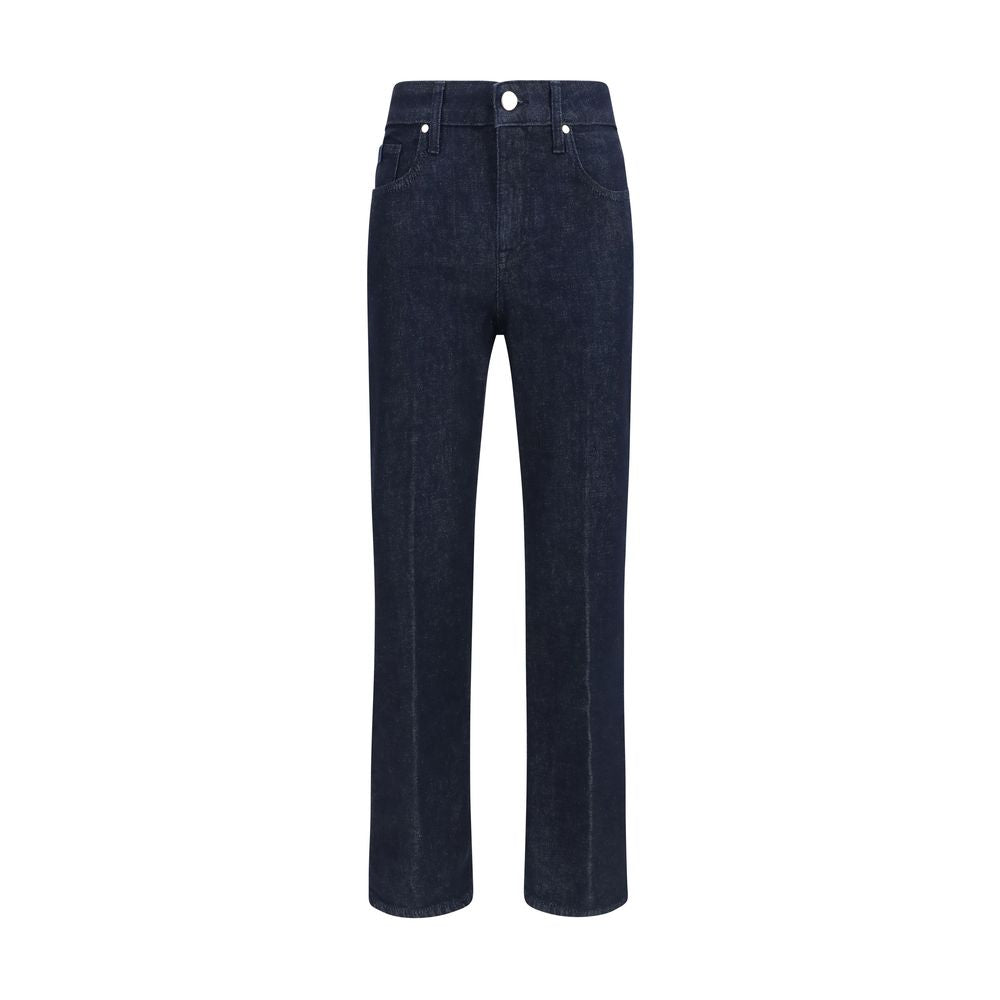 Jacob Cohen Blue Polyester Cropped Jeans