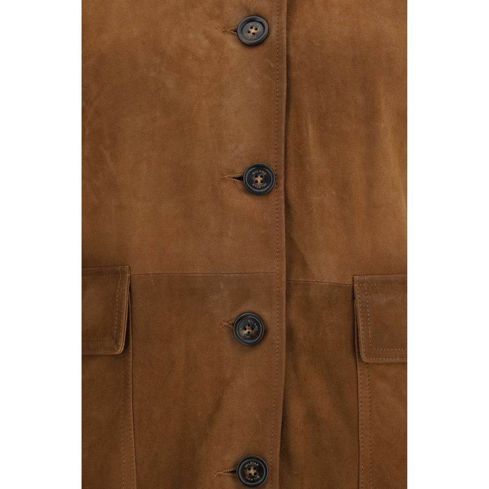 Valstar Brown Calf Leather Bos Taurus Full-Length Jacket