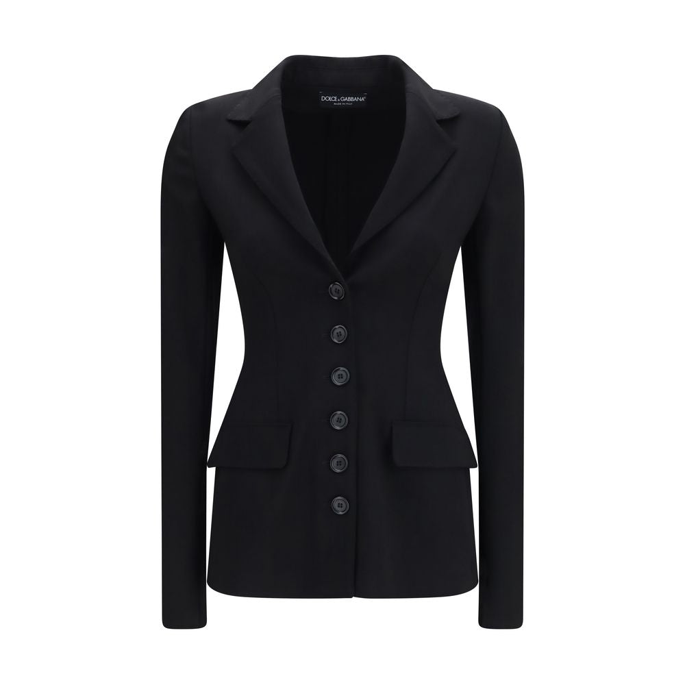Dolce & Gabbana Black Wool Oves Aries Full-Length Jacket
