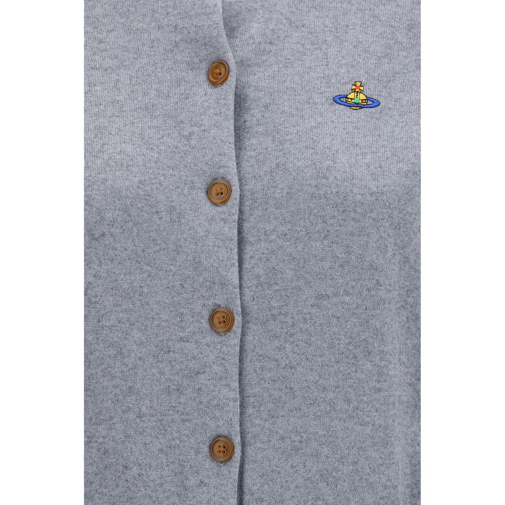 Vivienne Westwood Gray Cotton Cardigan