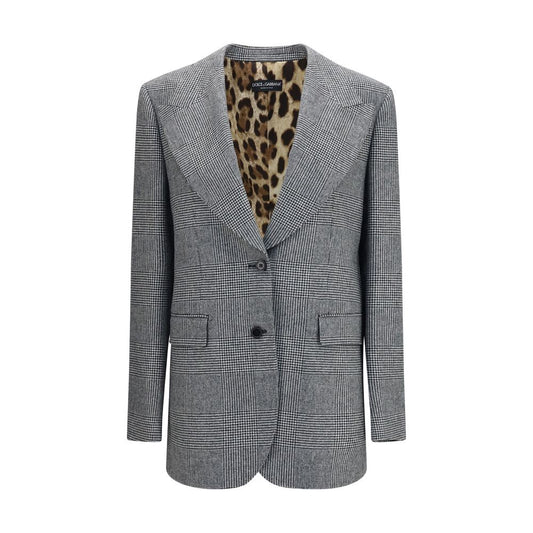 Dolce & Gabbana Gray Wool Oves Aries Blazer