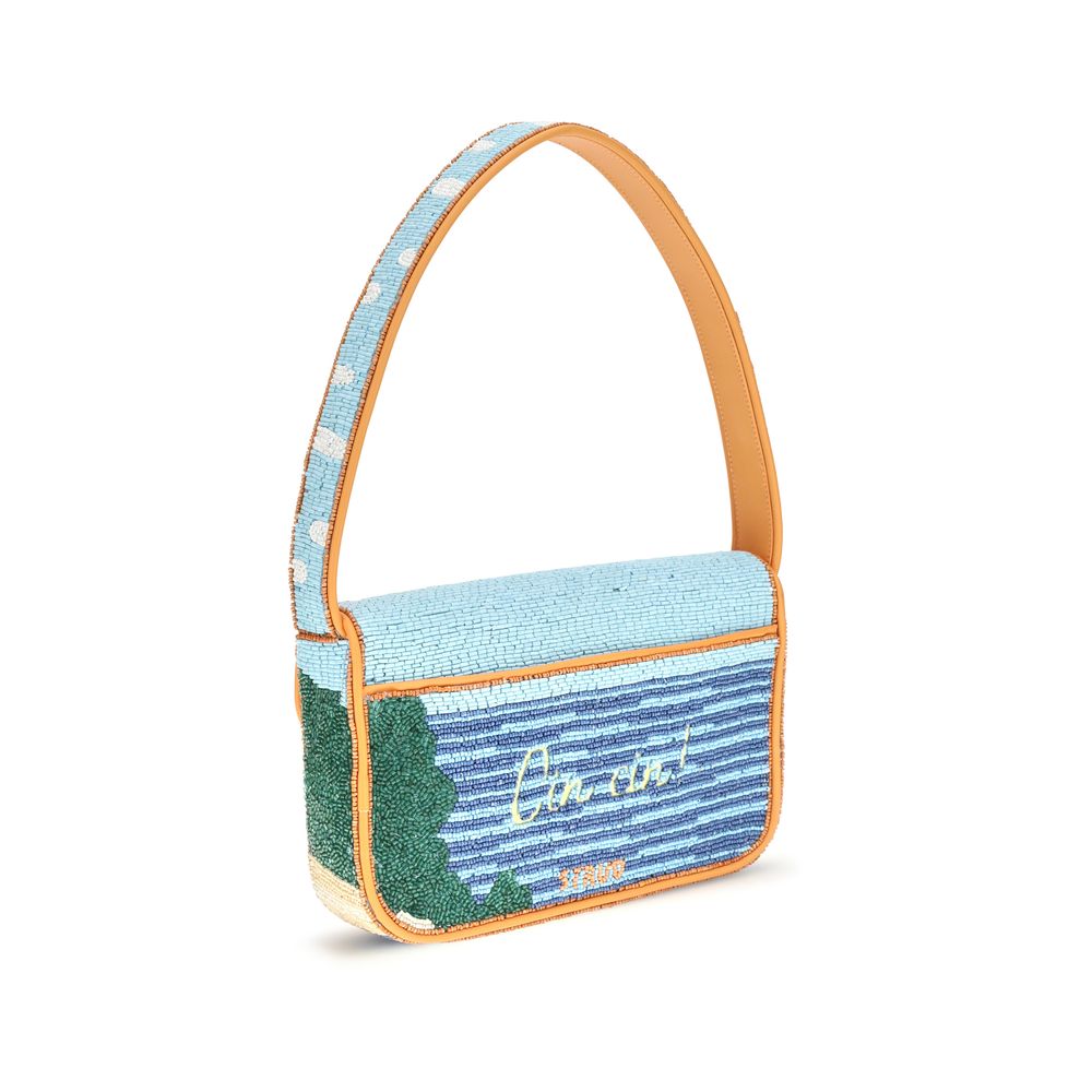 Staud Multicolor Rayon Shoulder Bag