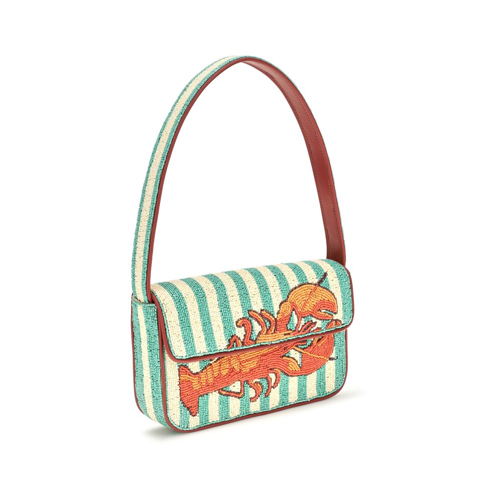 Staud Multicolor Rayon Shoulder Bag