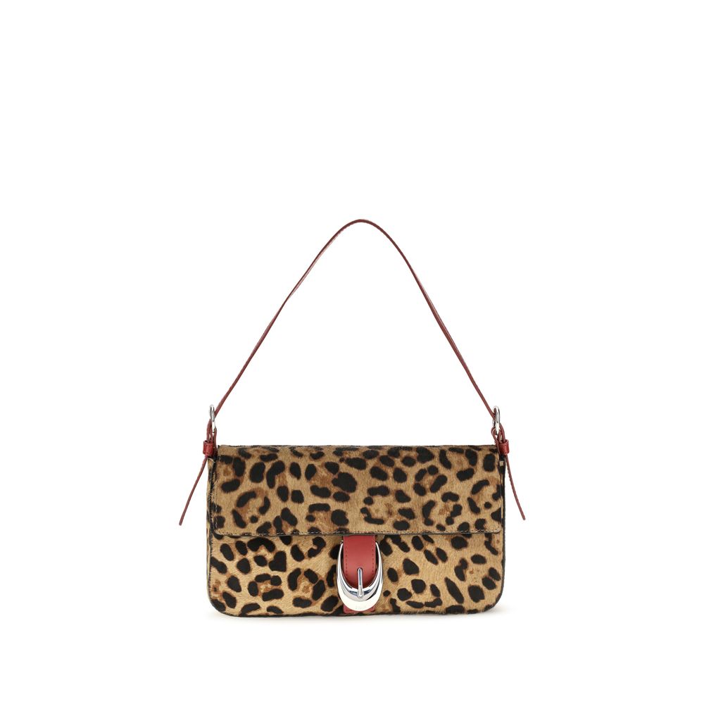 Staud Beige Calf Leather Bos Taurus Shoulder Bag