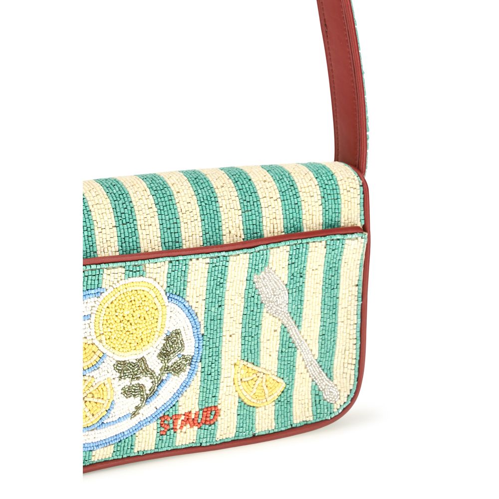 Staud Multicolor Rayon Shoulder Bag
