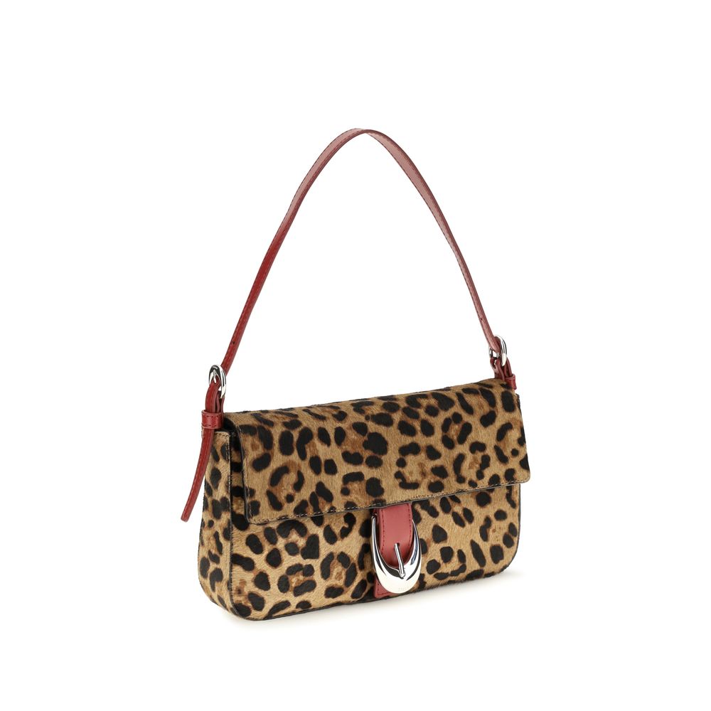 Staud Beige Calf Leather Bos Taurus Shoulder Bag