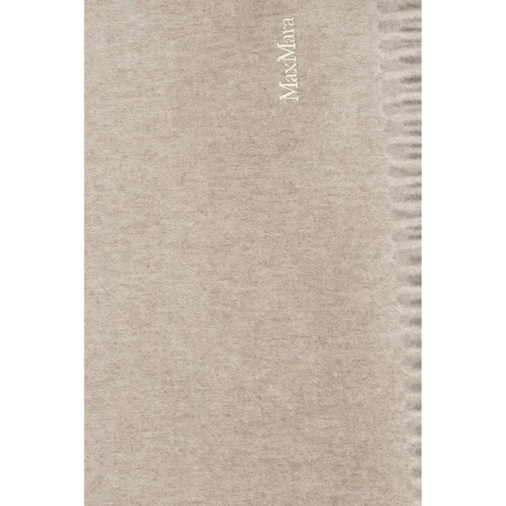 Max Mara Beige Cashmere Scarf