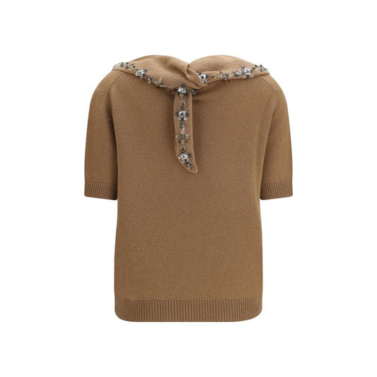 Prada Brown Cashmere Sweatshirt