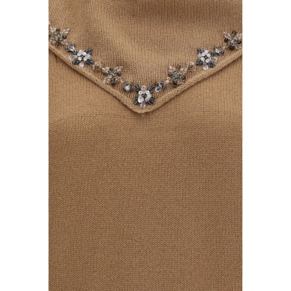 Prada Brown Cashmere Sweatshirt
