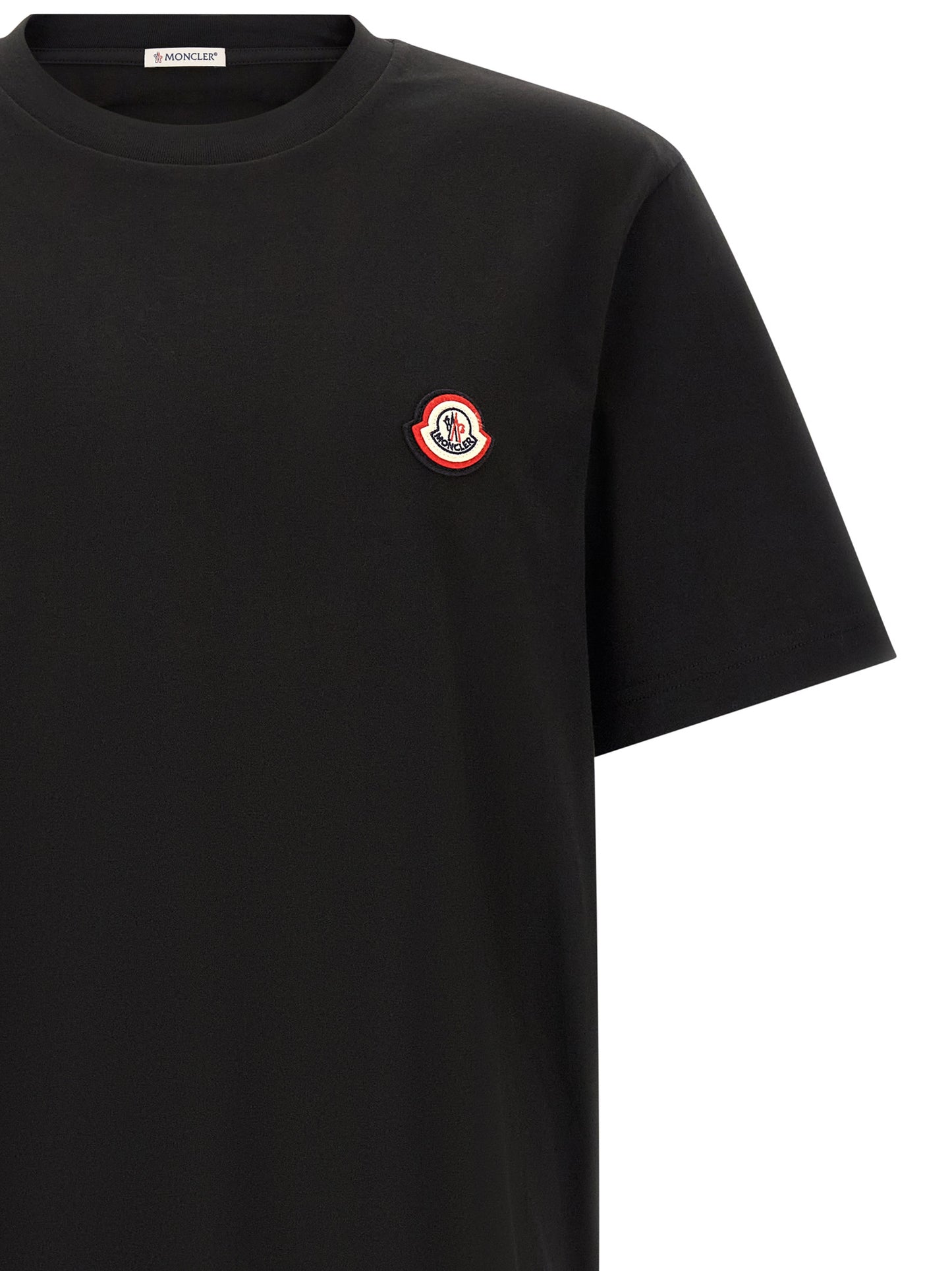 Moncler Black Cotton T-Shirt
