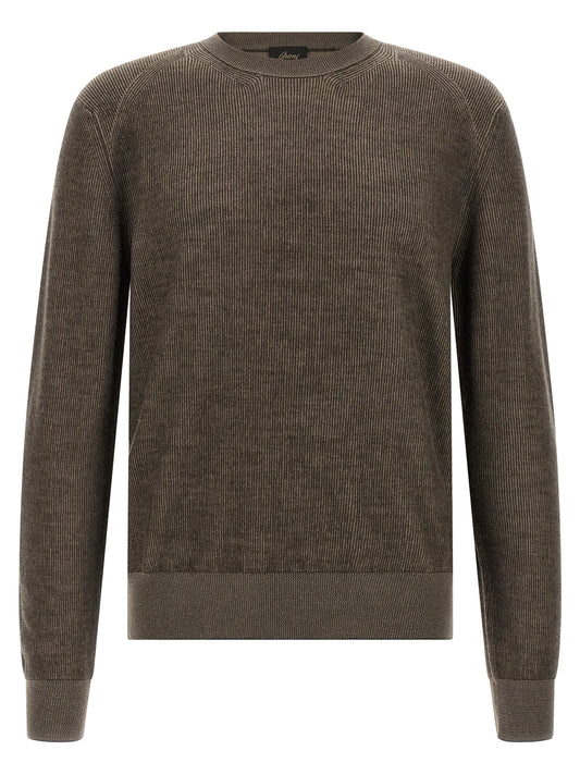 Brioni Brown Cashmere Cardigan