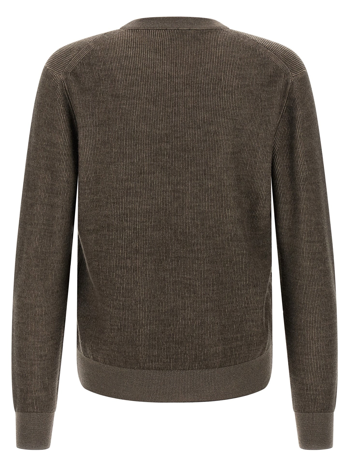 Brioni Brown Cashmere Cardigan
