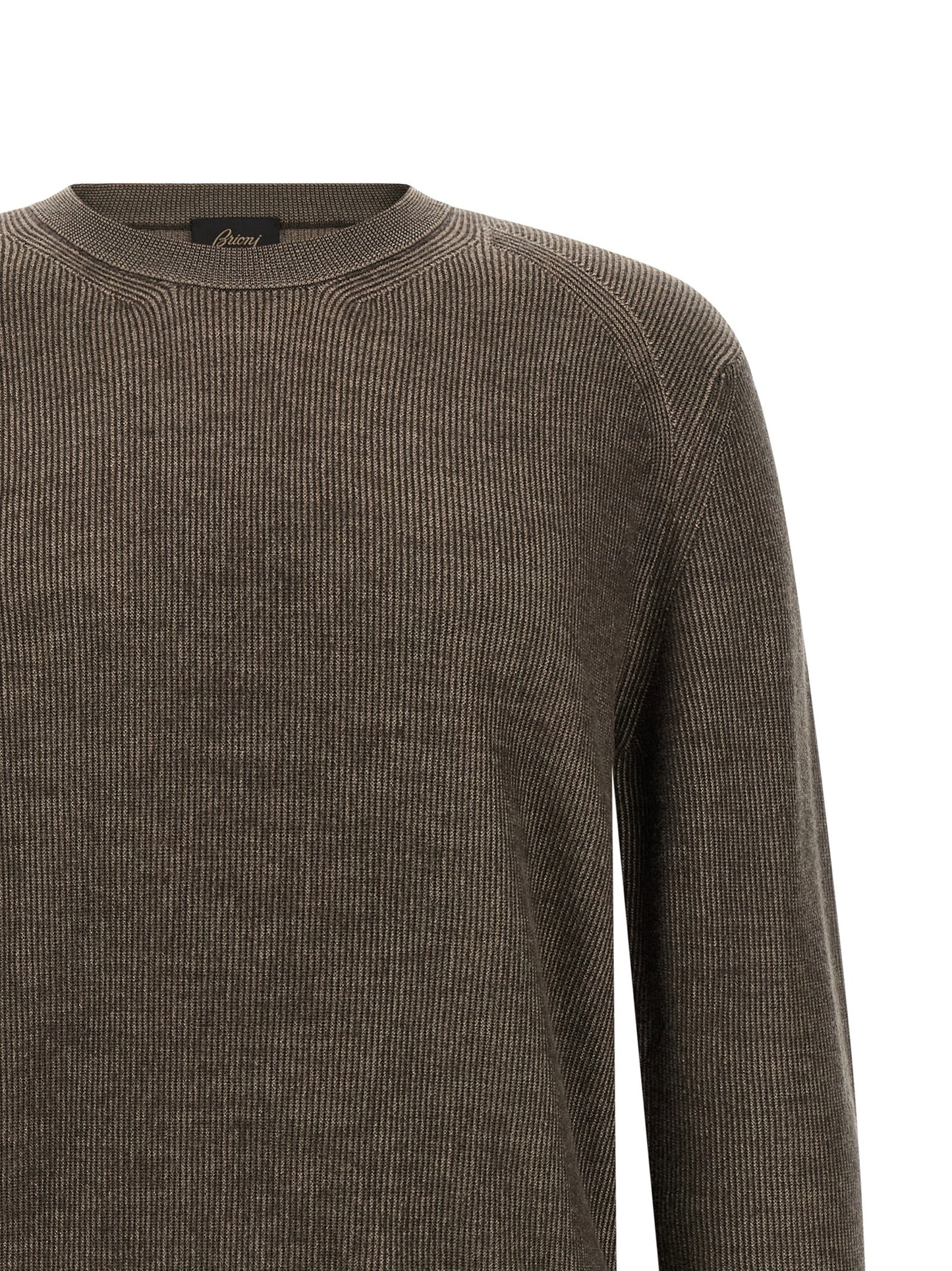 Brioni Brown Cashmere Cardigan