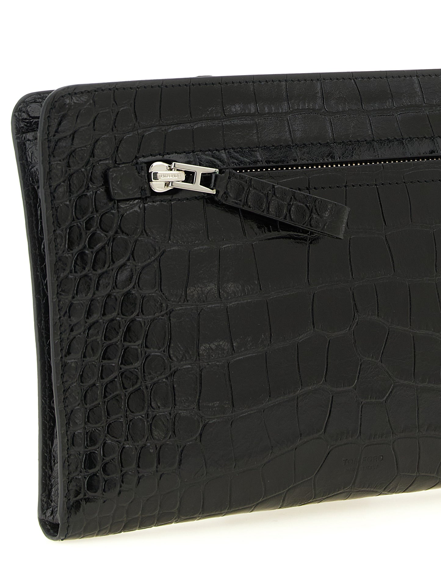 Tom Ford Black Calfskin Clutch Bag
