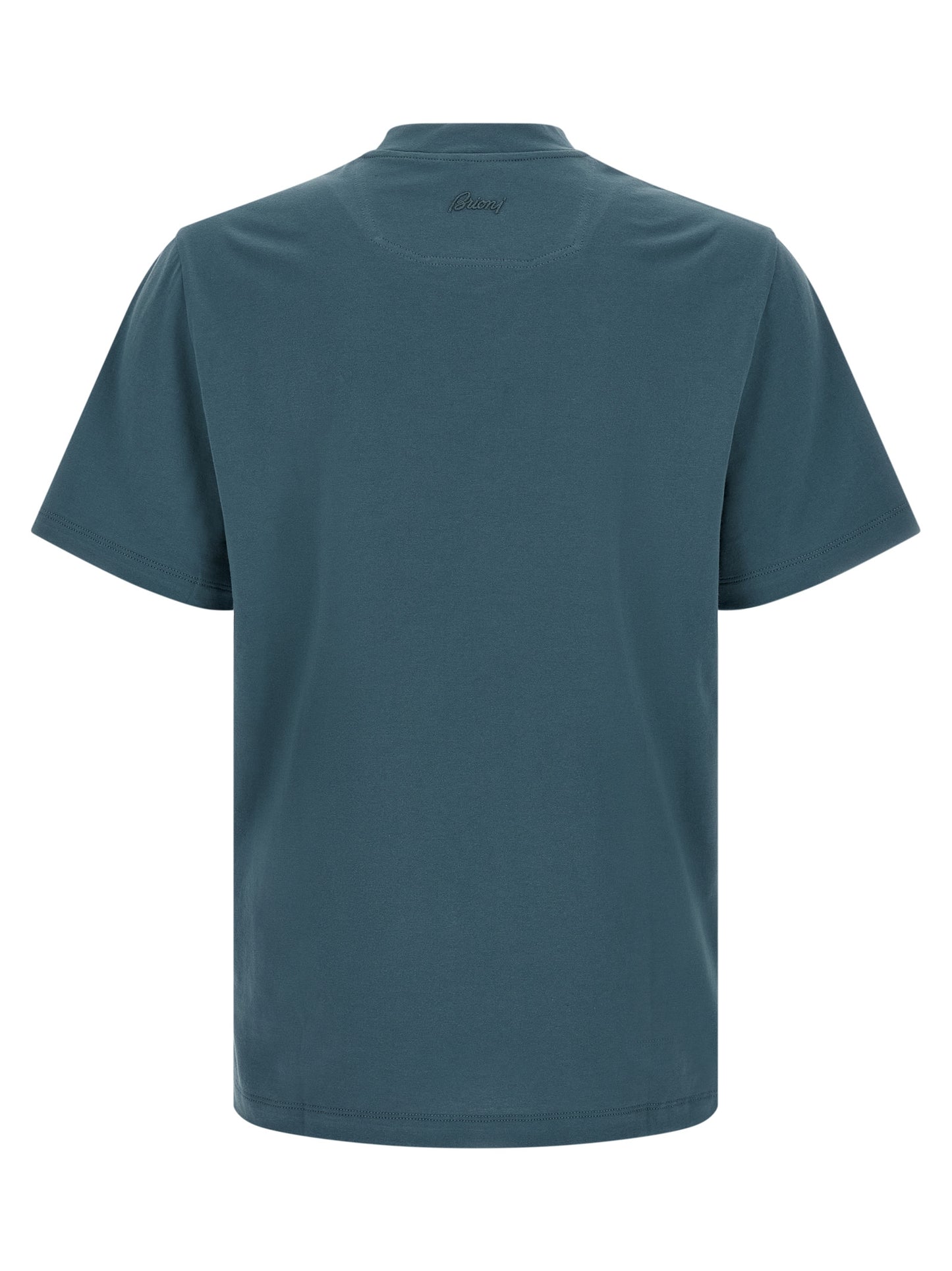 Brioni Blue Cotton T-Shirt