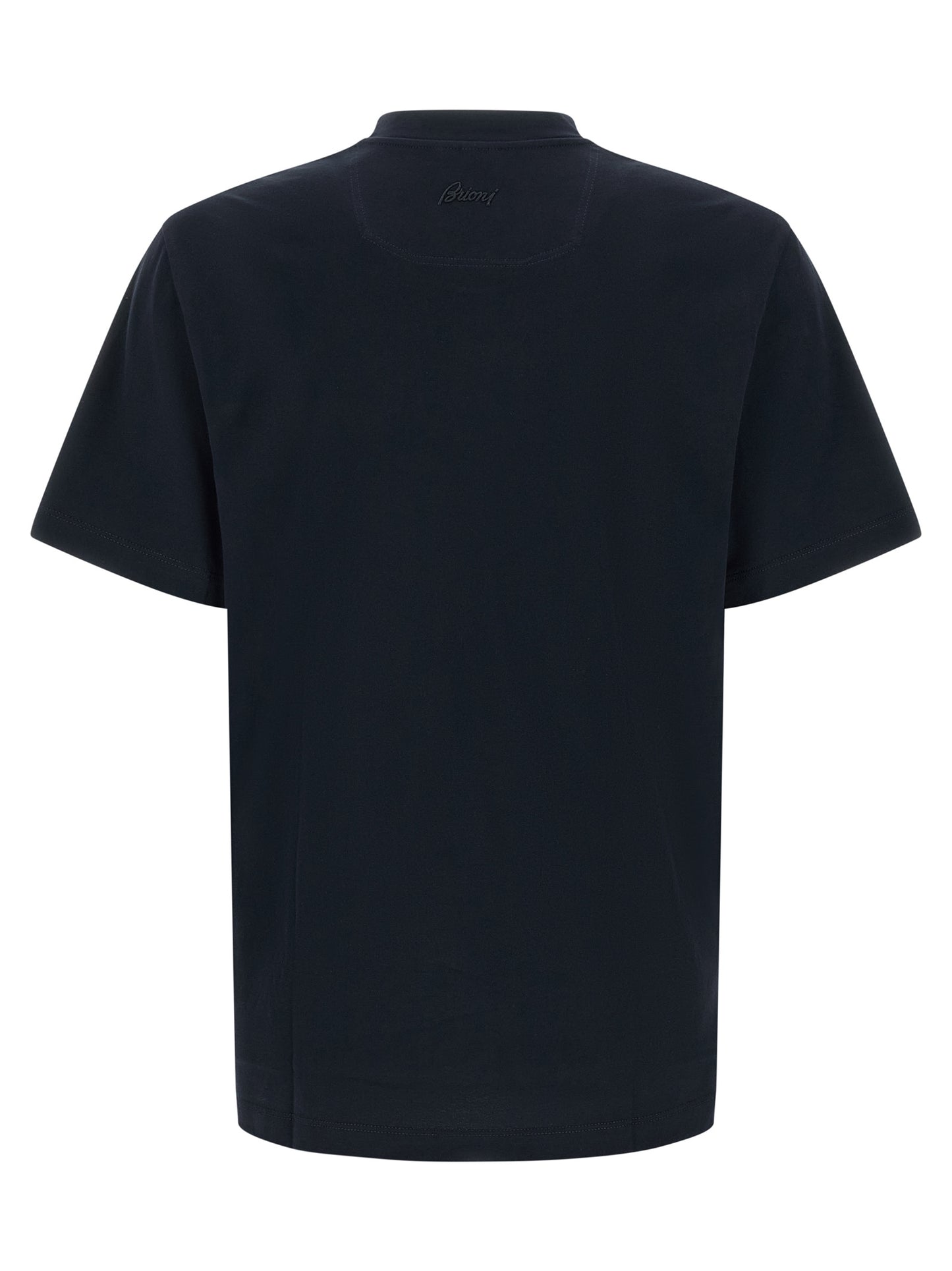 Brioni Blue Cotton T-Shirt