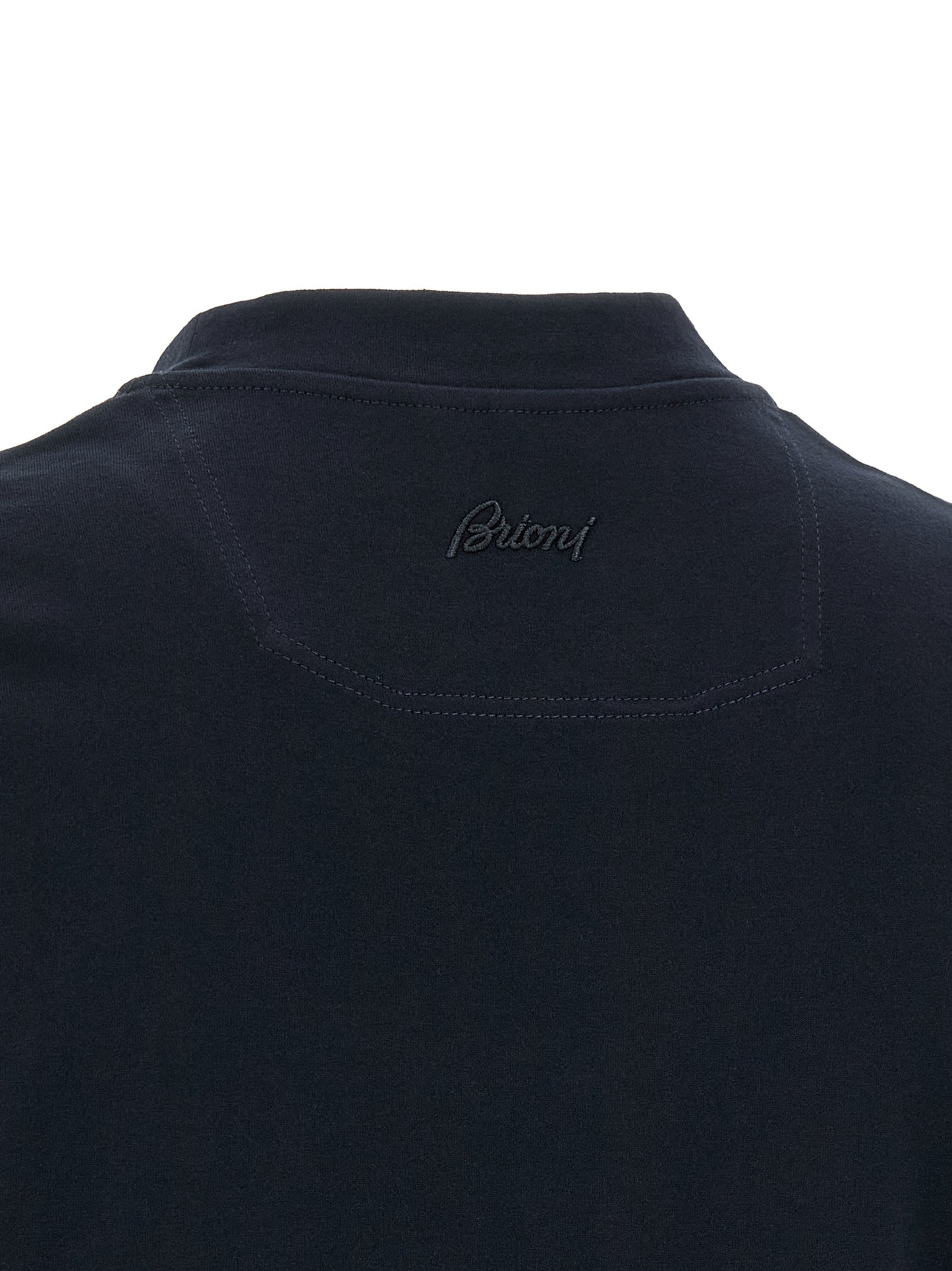 Brioni Blue Cotton T-Shirt