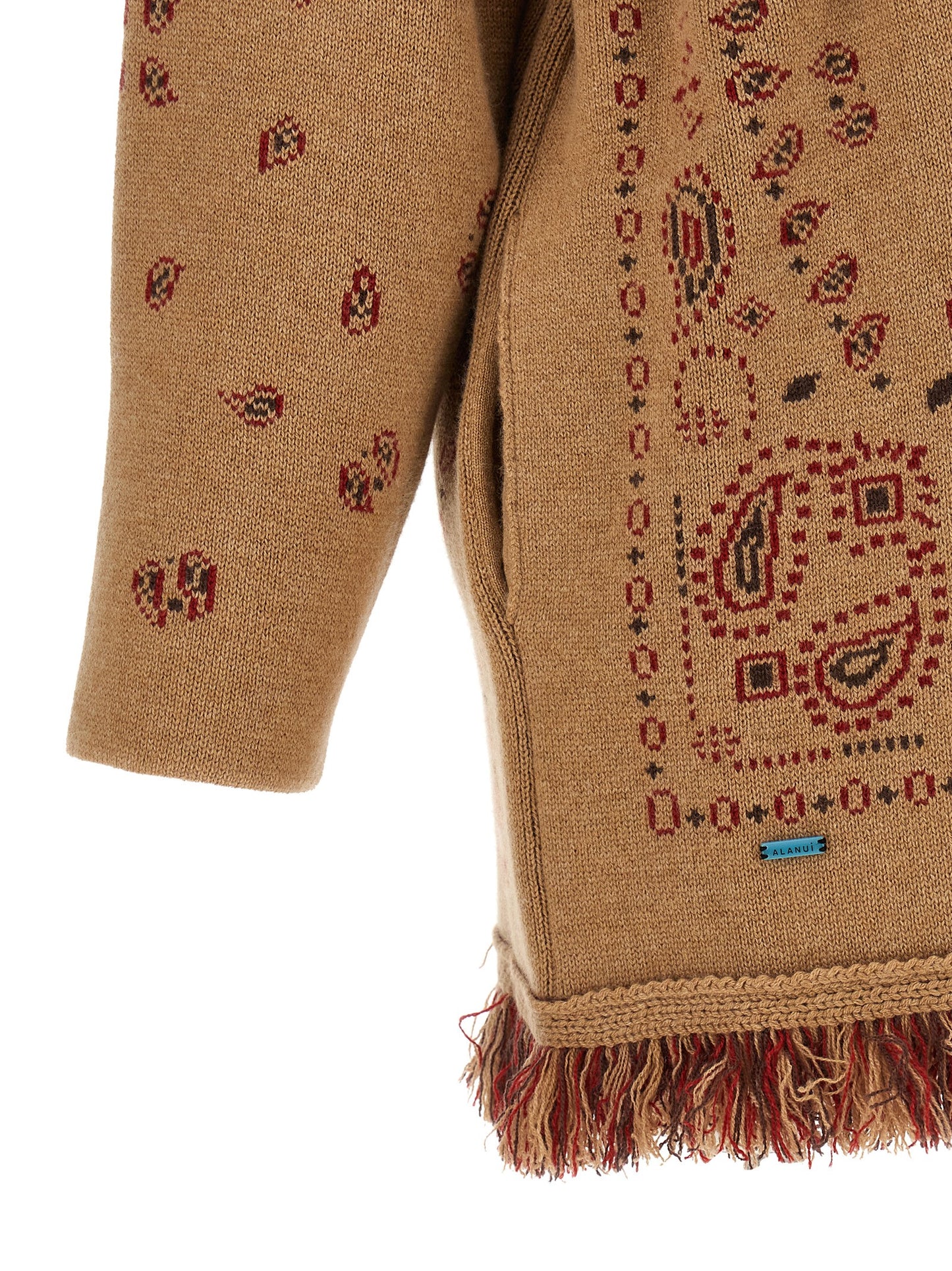Alanui Beige Cashmere Cardigan