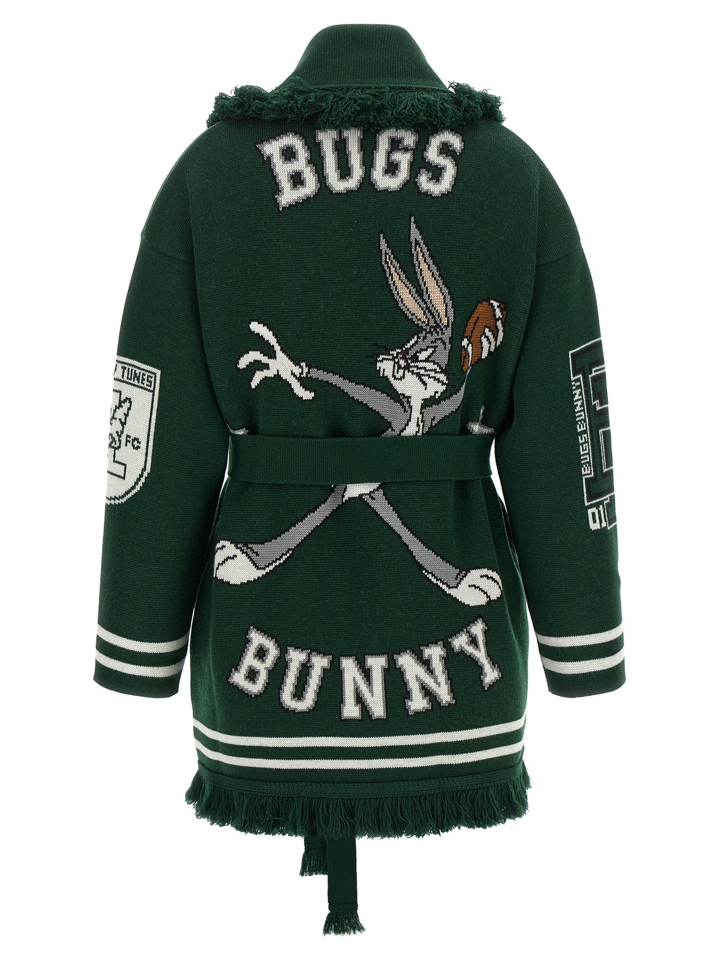 Alanui Bicolor Virgin Wool Cardigan