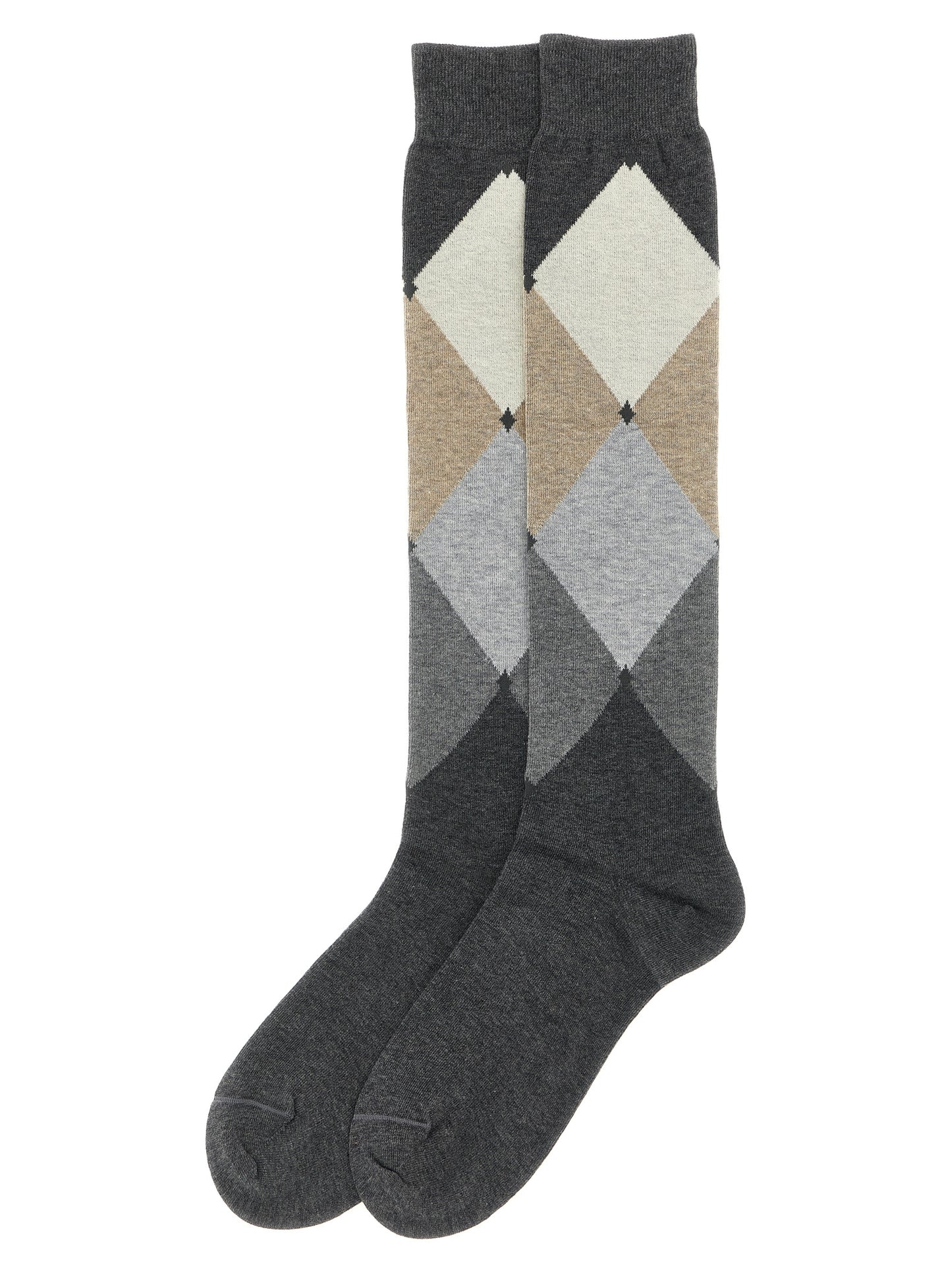Ballantyne Gray Cotton Socks