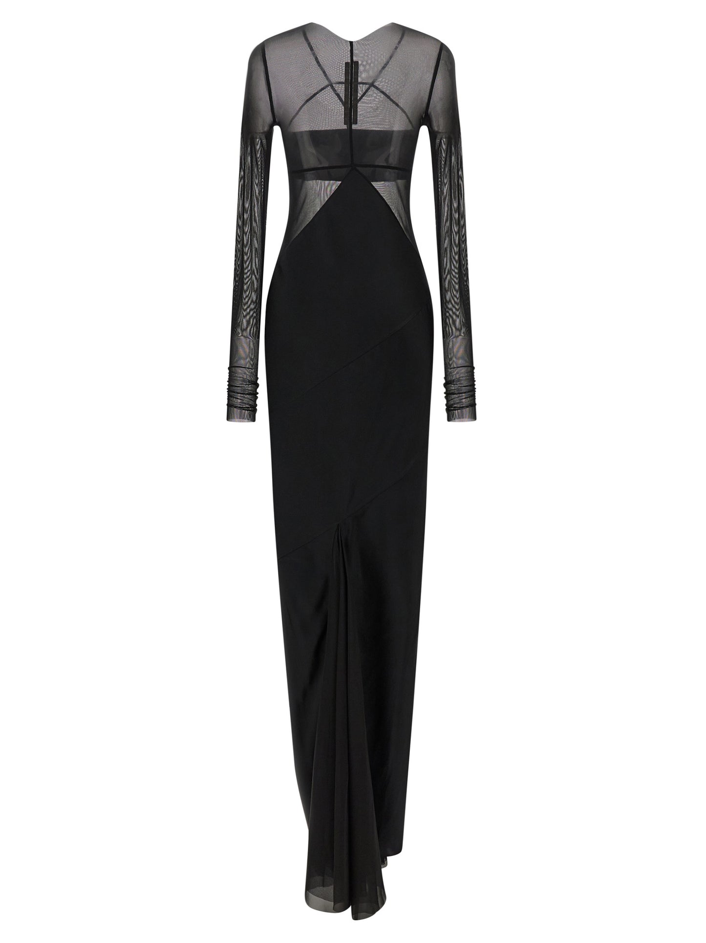 Rick Owens Black Nylon Long Dress