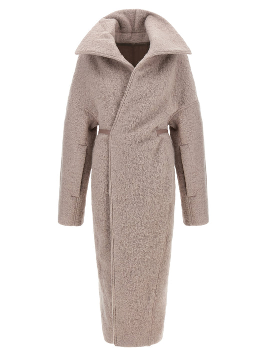 Rick Owens Multicolor Marabou Coat