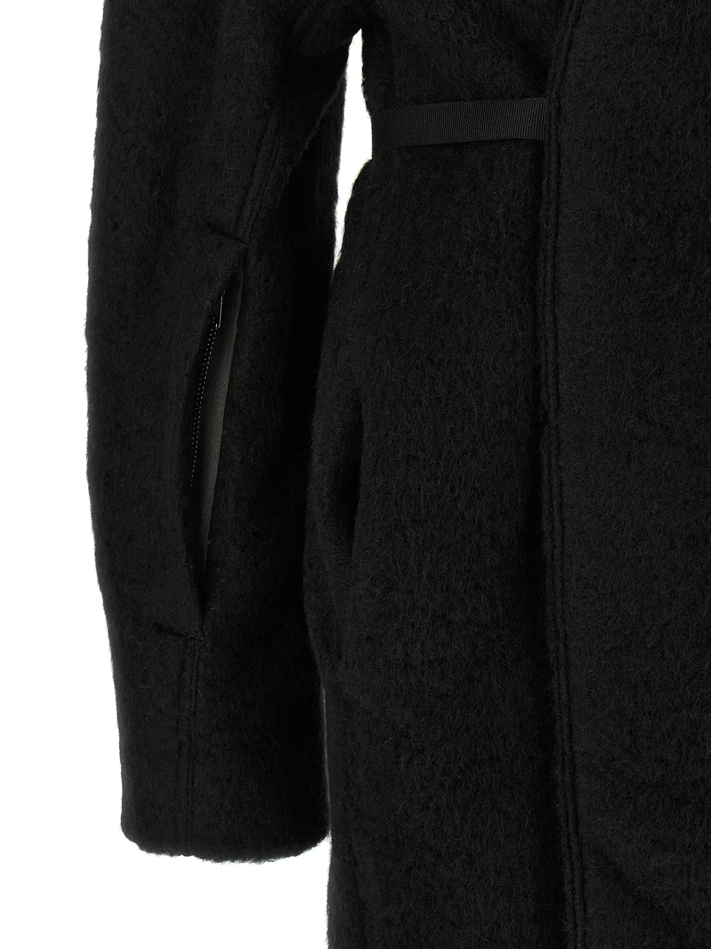 Rick Owens Black Marabou Coat