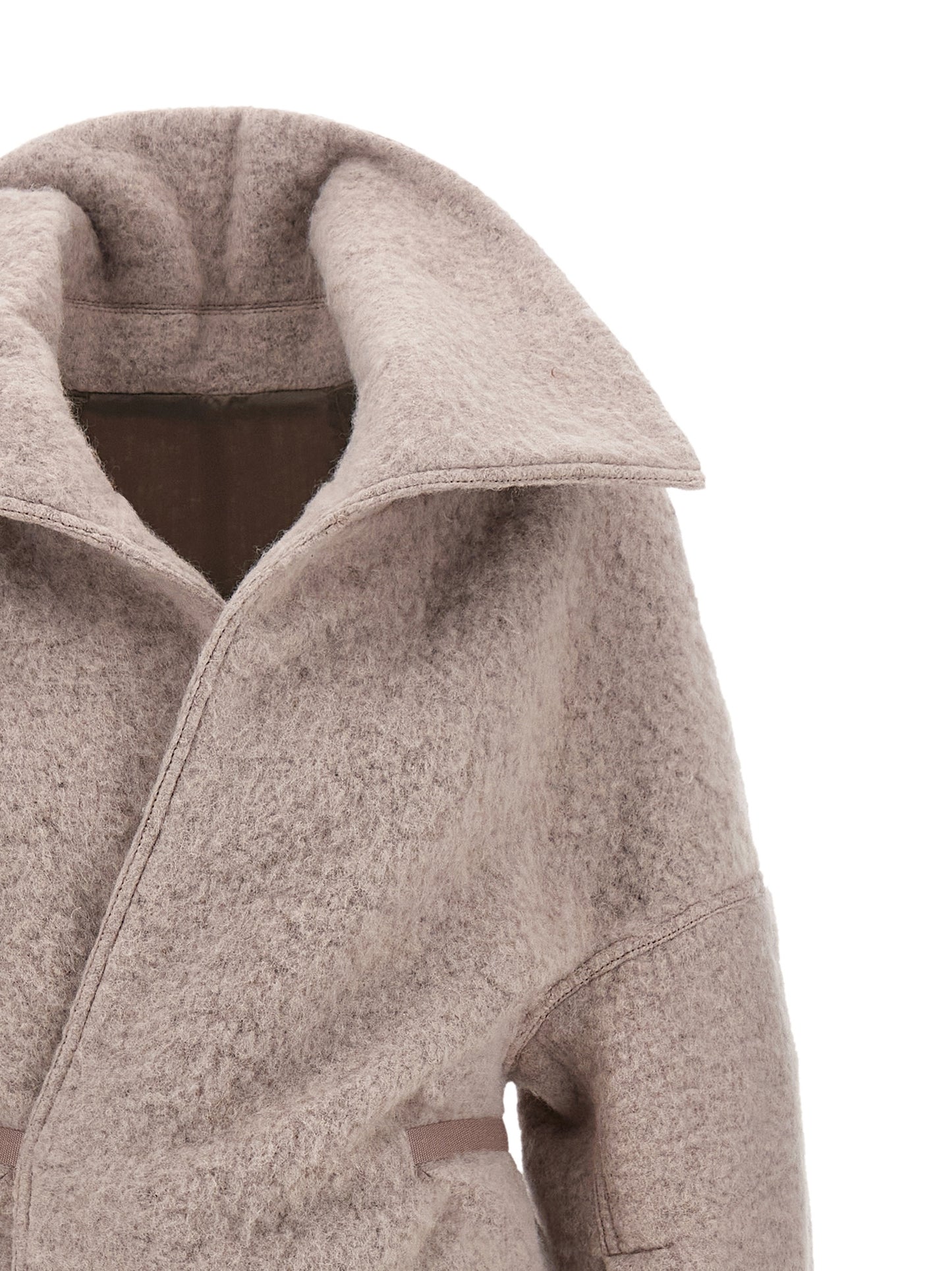 Rick Owens Multicolor Marabou Coat