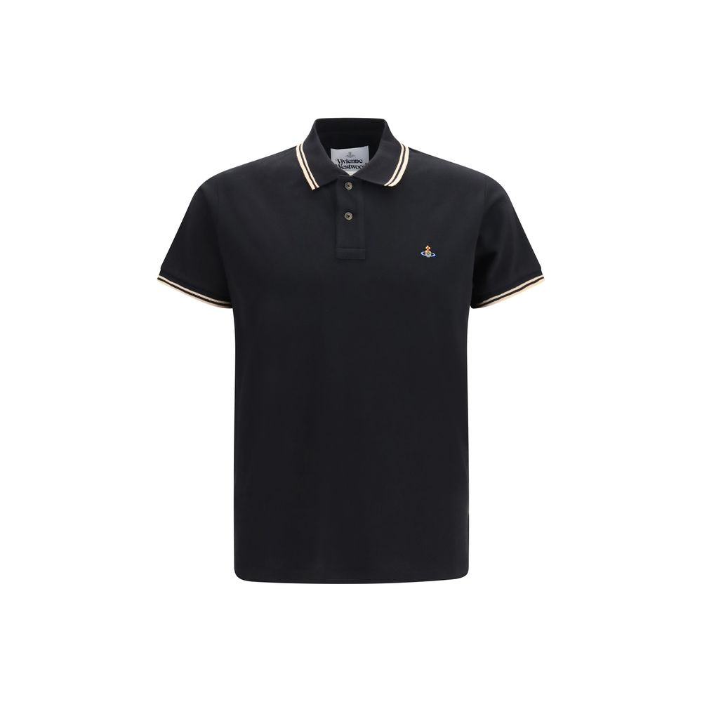 Vivienne Westwood Black Cotton Polo Shirt