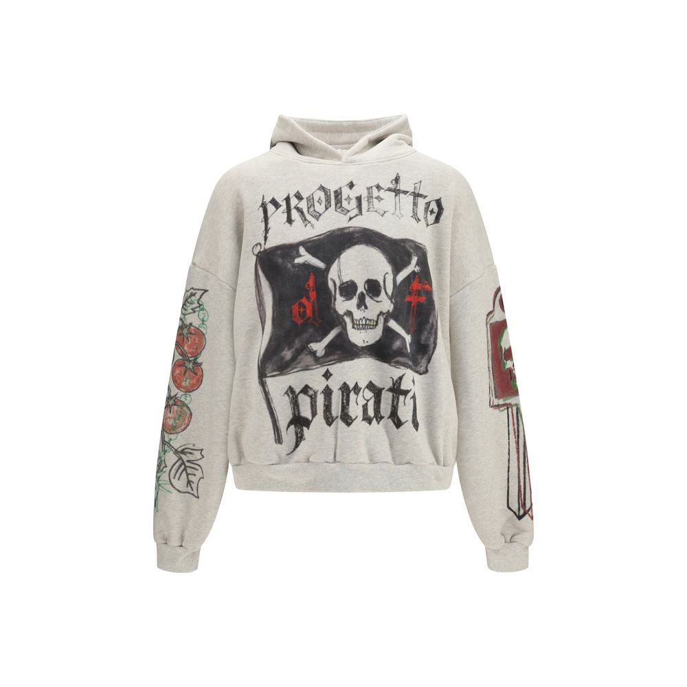 PDF Channel Gray Cotton Sweatshirt